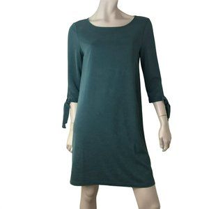 Marina Luna Dress Athletic Sheath Mini Womens Size Small Green Scoop Neck